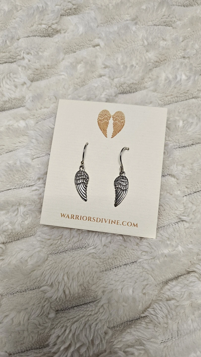 Warriors Divine Angel Wing Dangle Earrings