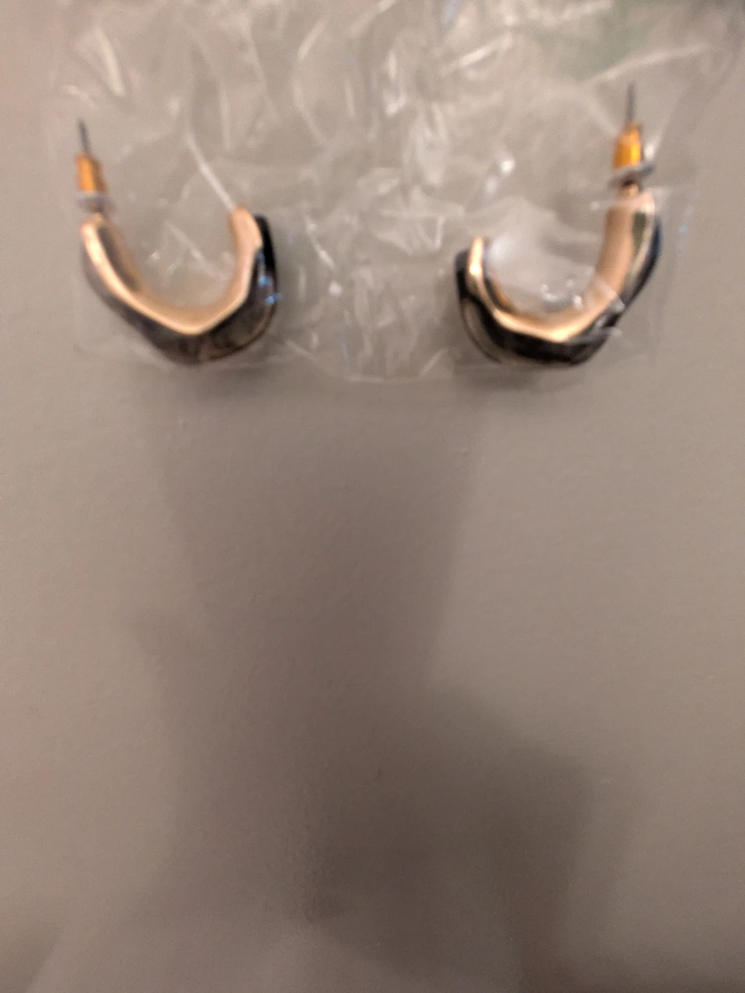 Feather Necklace and Hoop Earrings Set