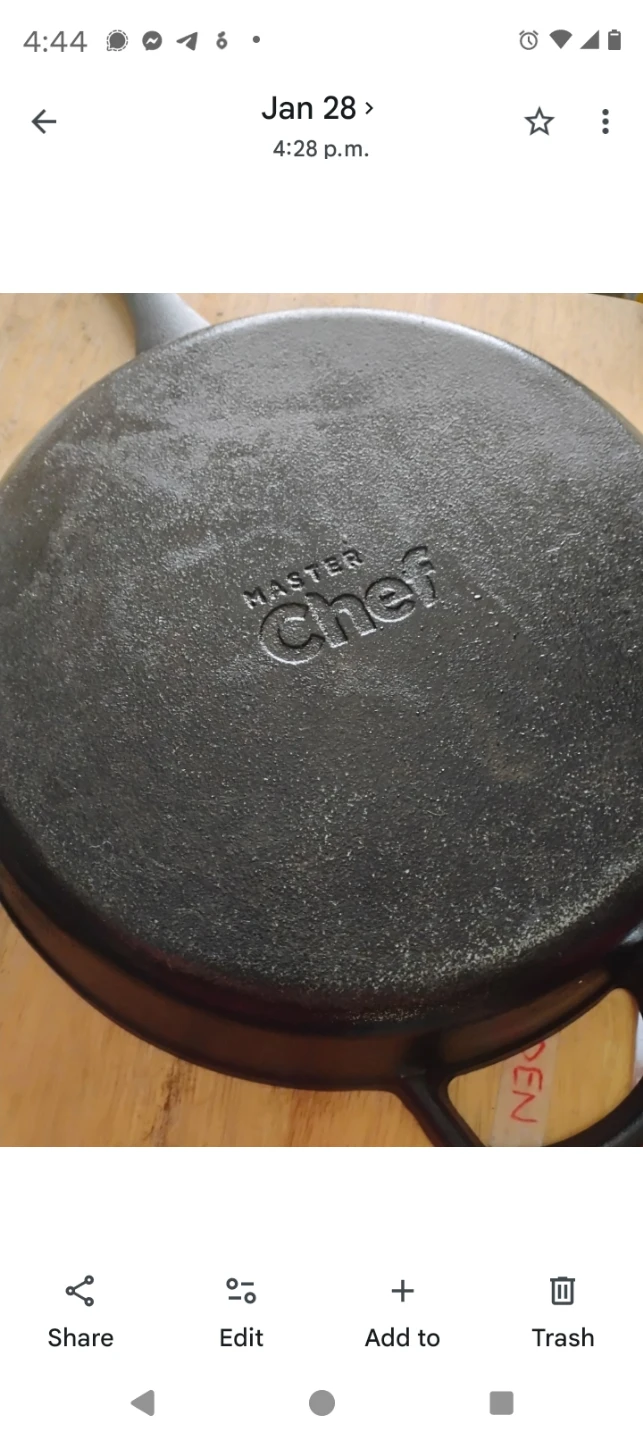 Master Chef Cast Iron Skillet - 12 Inch - photo 2