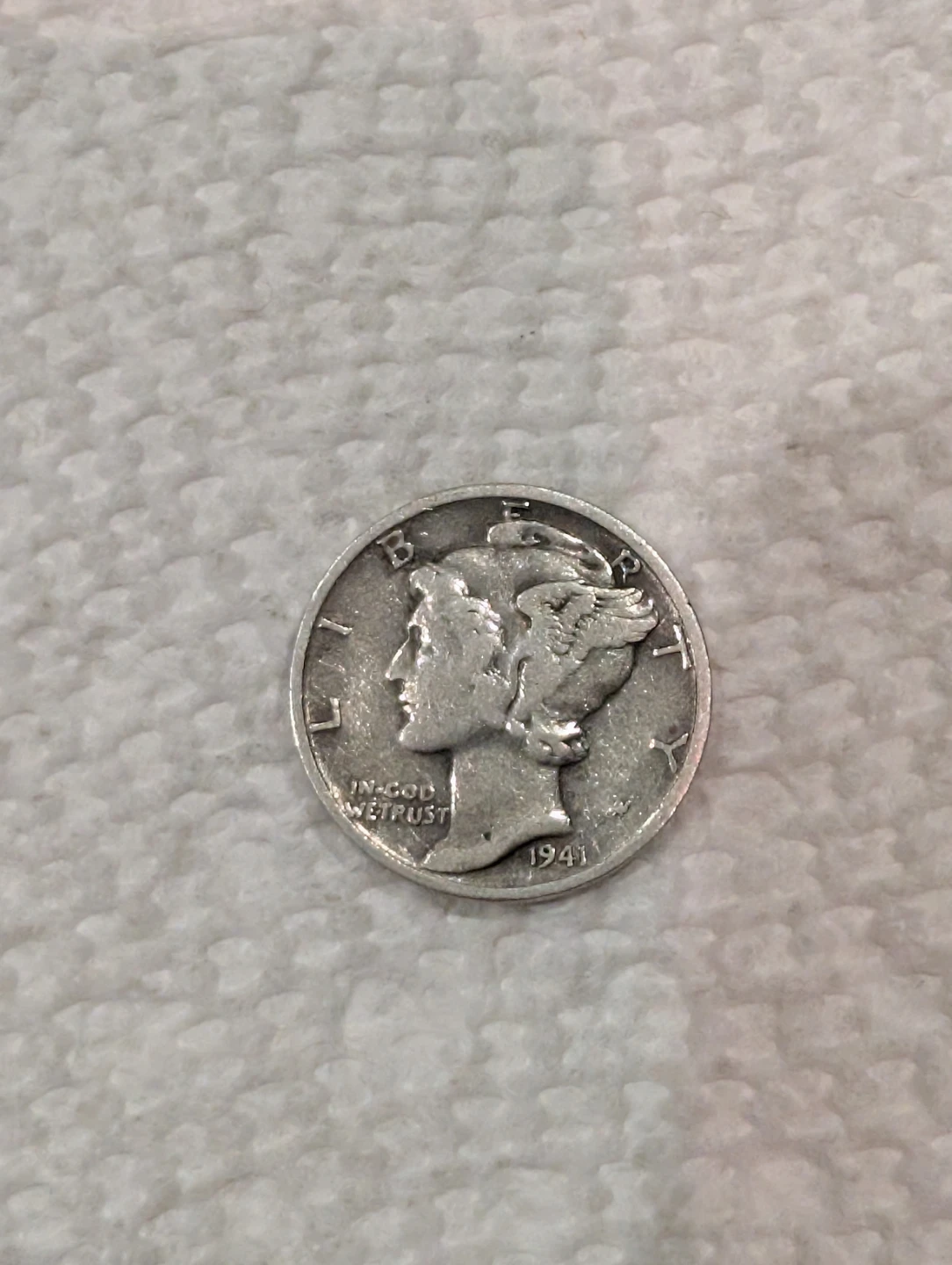 1941- D Silver Mercury Dime