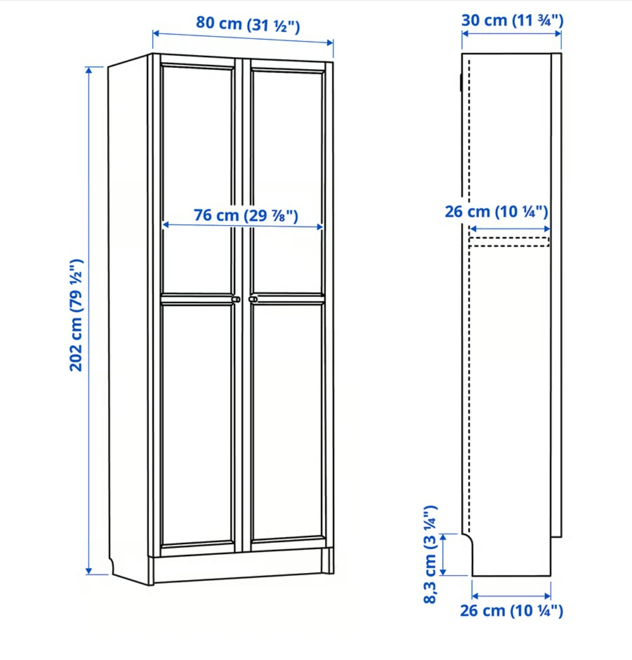 IKEA White Wardrobe - photo 3