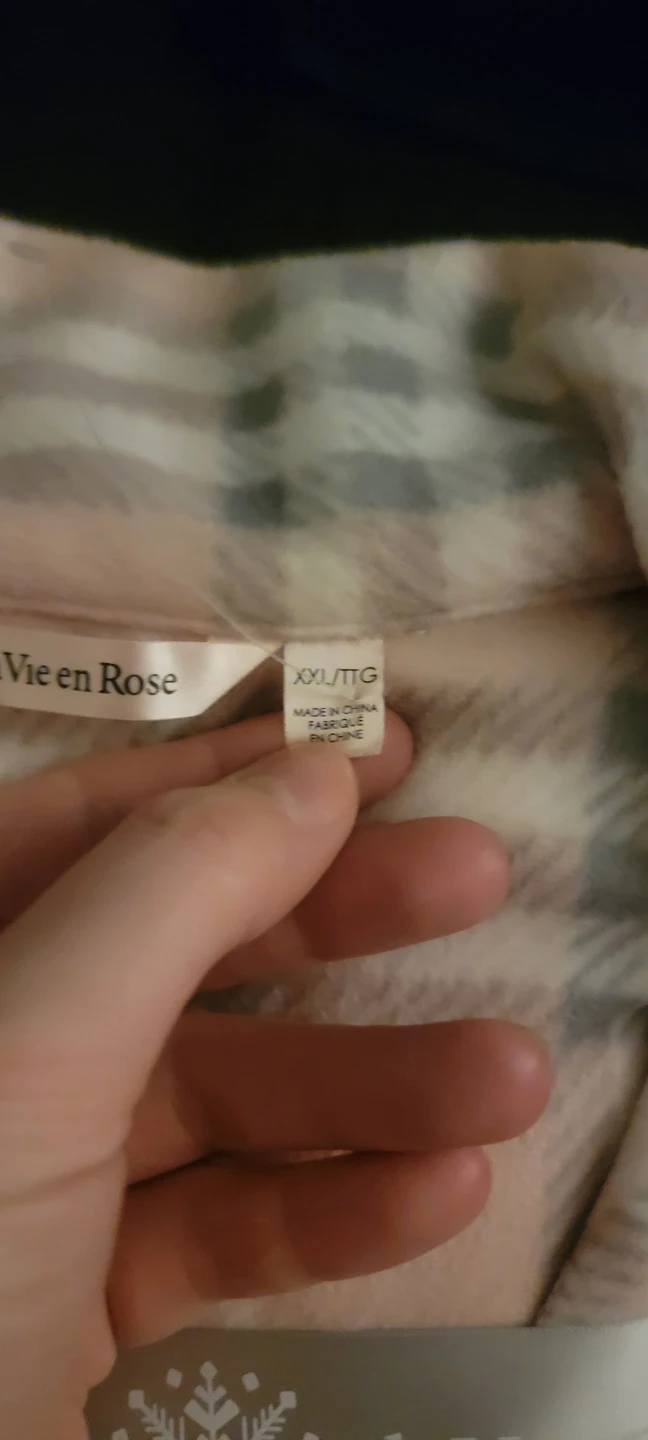 La Vie en Rose Fleece Pajama Set XXL - photo 2