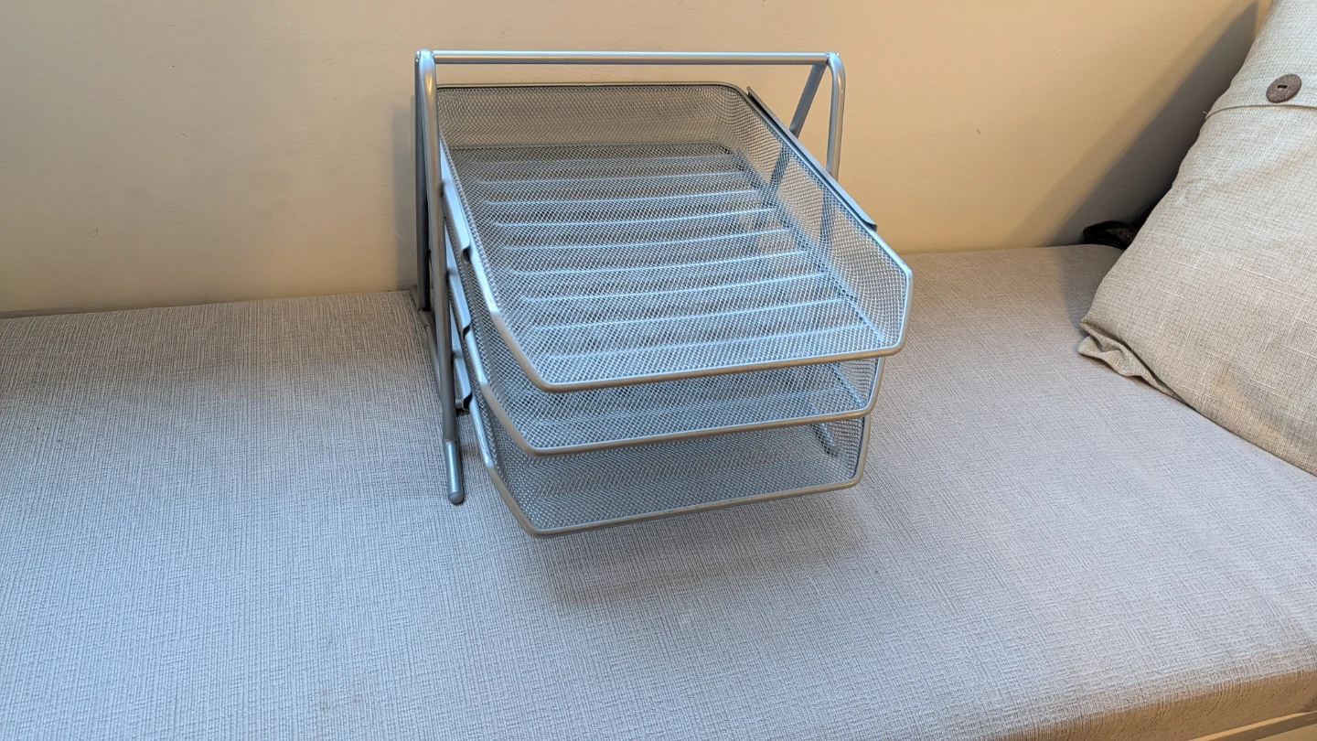 3-Tier Mesh Desk Organizer Tray