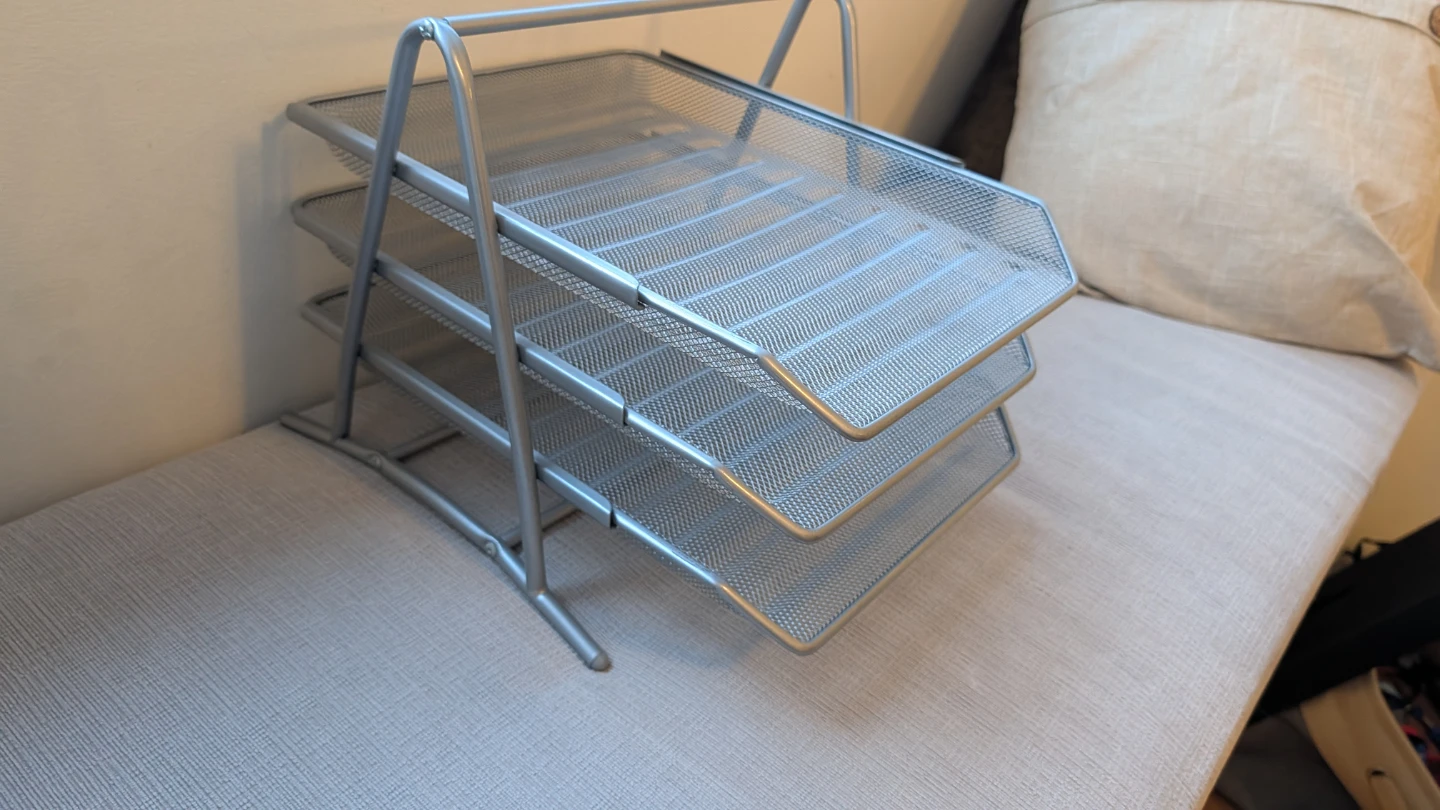 3-Tier Mesh Desk Organizer Tray - photo 2