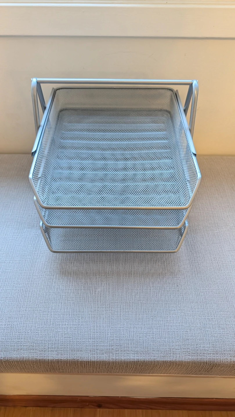 3-Tier Mesh Desk Organizer Tray - photo 3