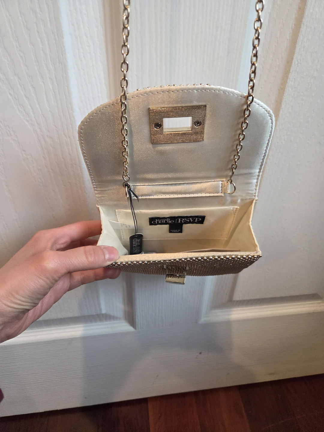 Charlie & RSVP Beaded Clutch Purse with Chain - photo 4