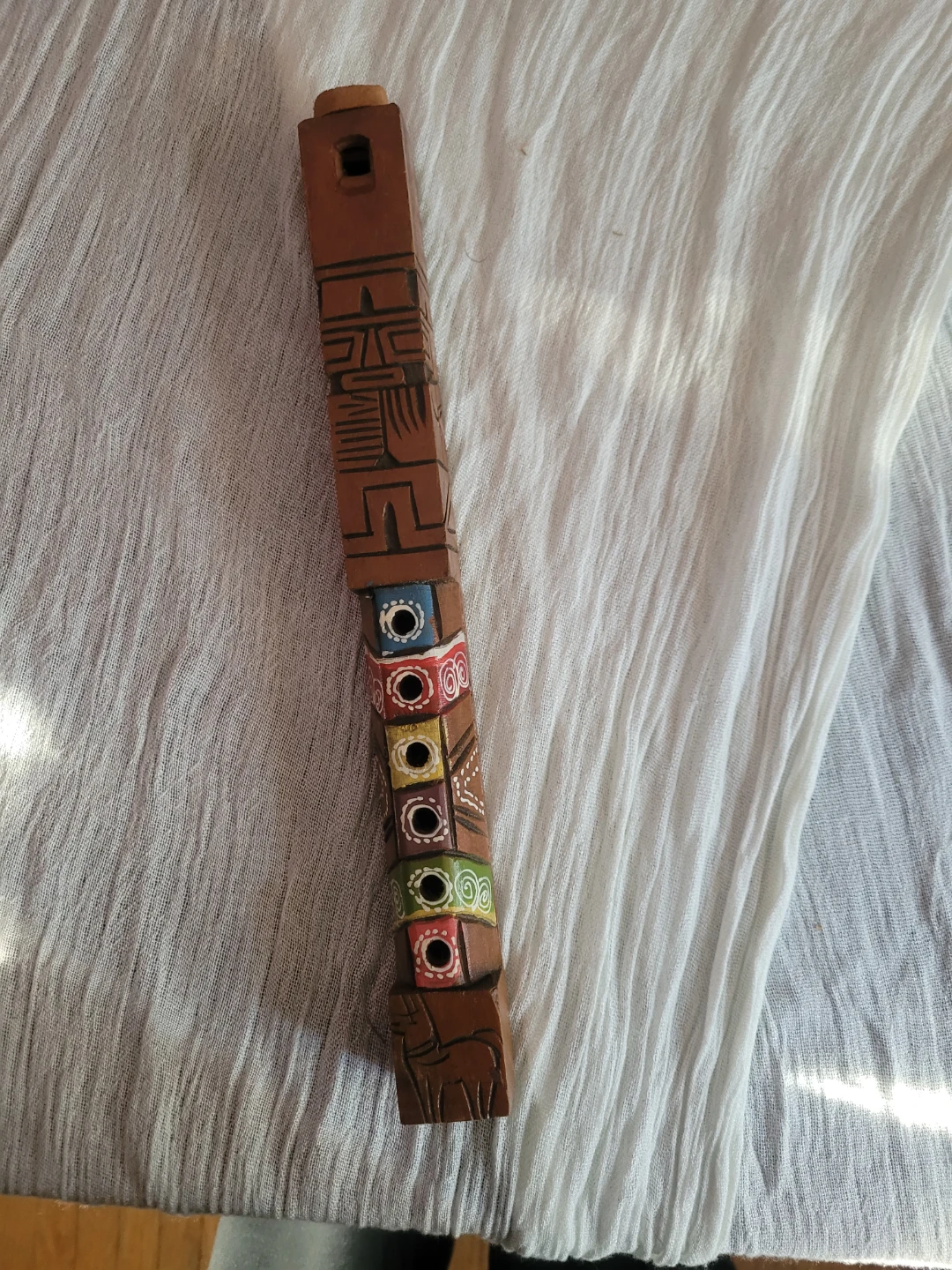 Wooden Carved Totem Recorder - photo 2