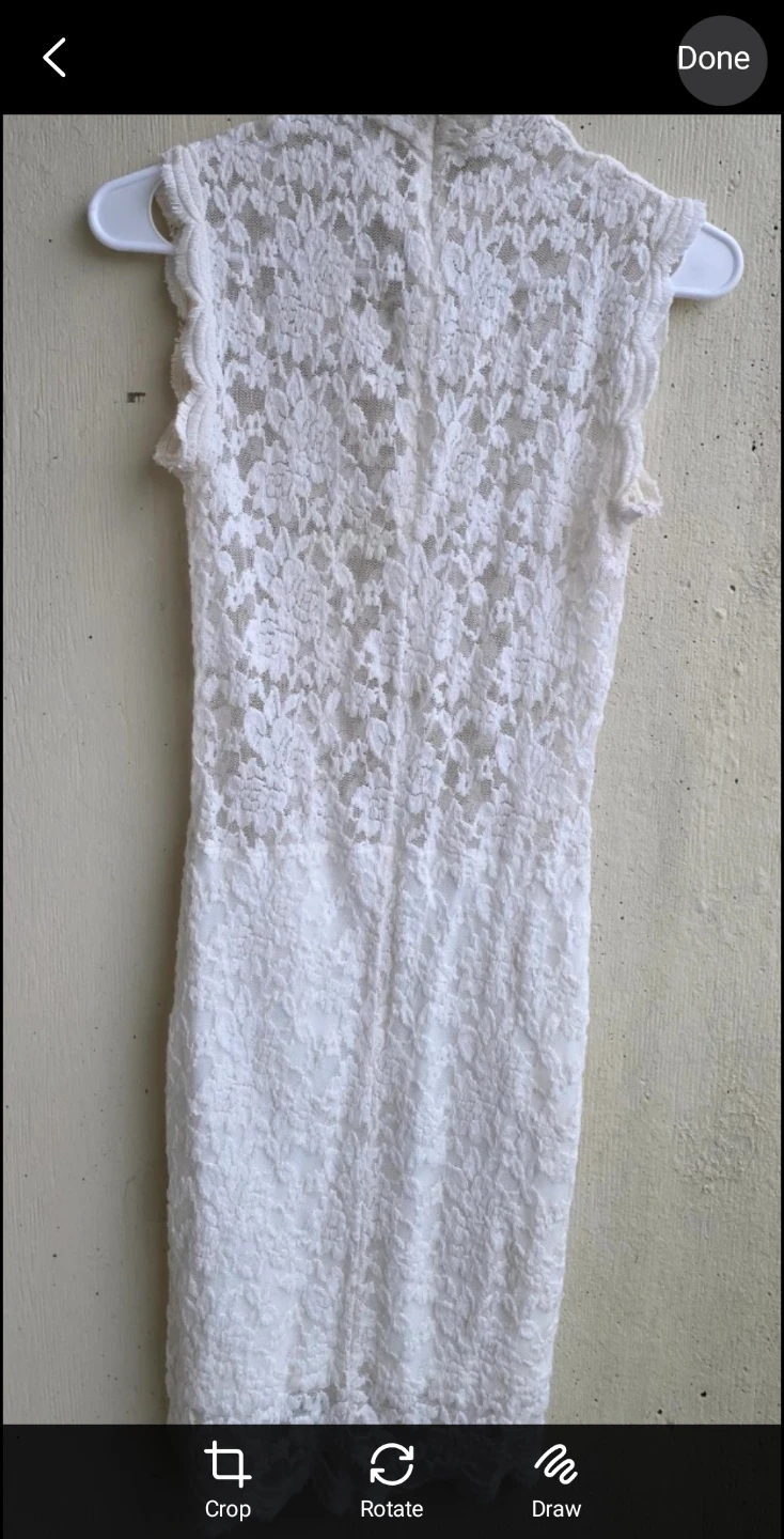 White Lace Sheath Dress - photo 5