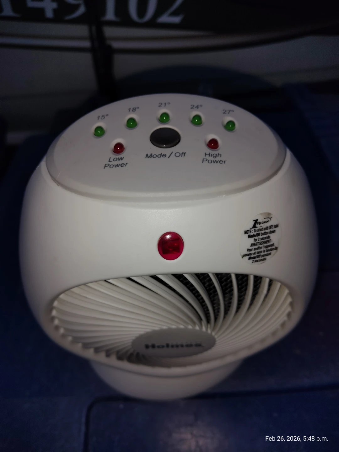 Holmes Modern Space Heater 1500W - photo 2