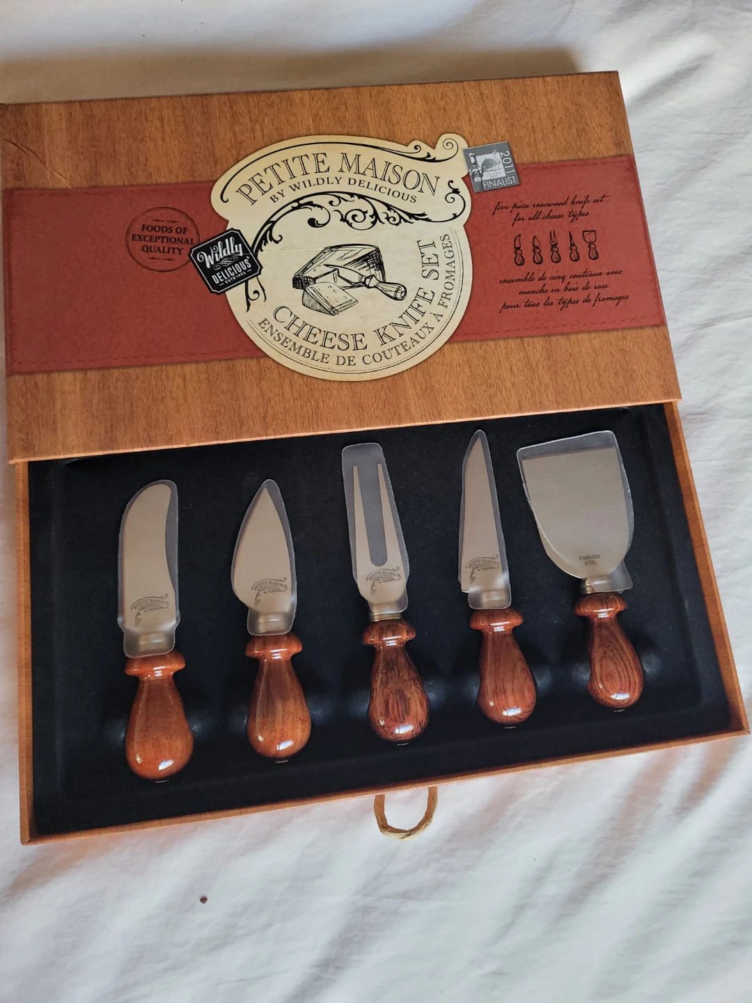 🏆Petite Maison 5-Piece Rosewood Cheese Knife Set🏆