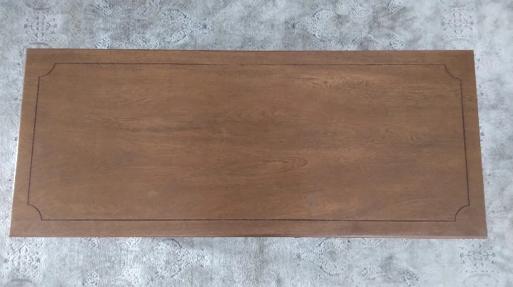 Wooden Coffee Table with Faux Drawer - photo 4