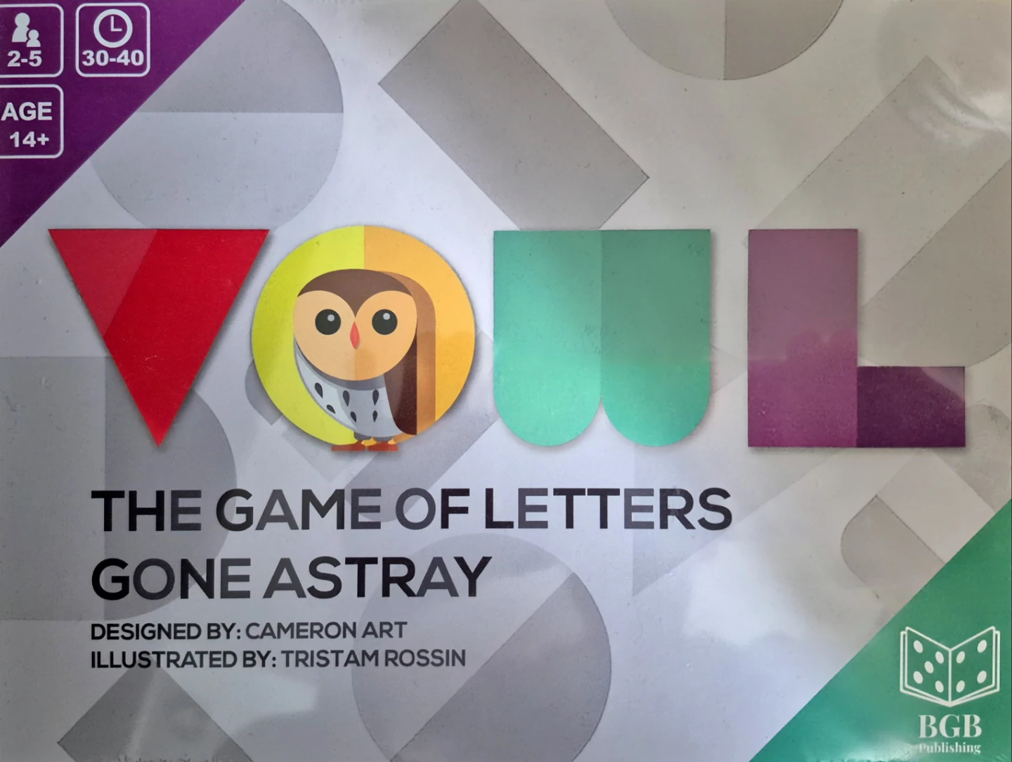 VOWEL The Game of Letters Gone Astray Board Game