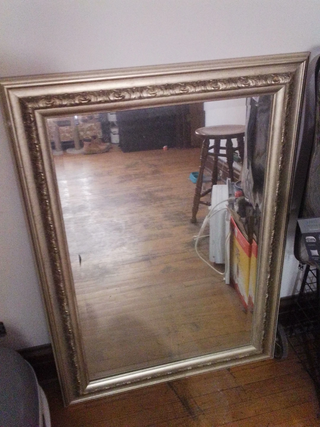 Ornate Gold Framed Wall Mirror