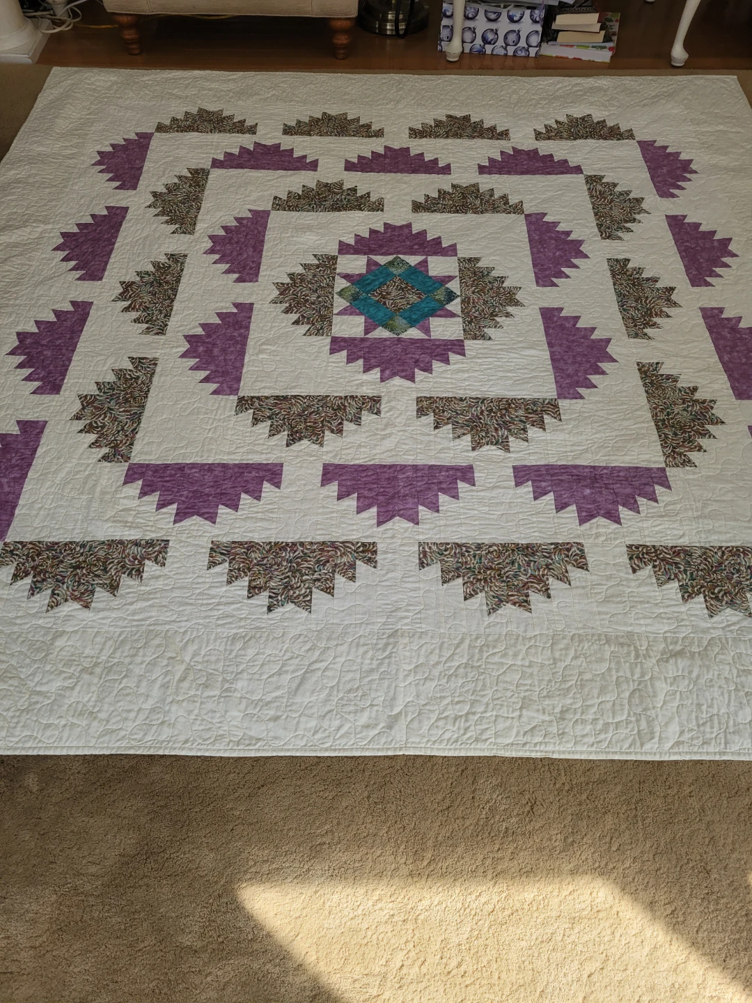 1/2 Off Cottage Chic Custom Handmade Patchwork Quilt - photo 2
