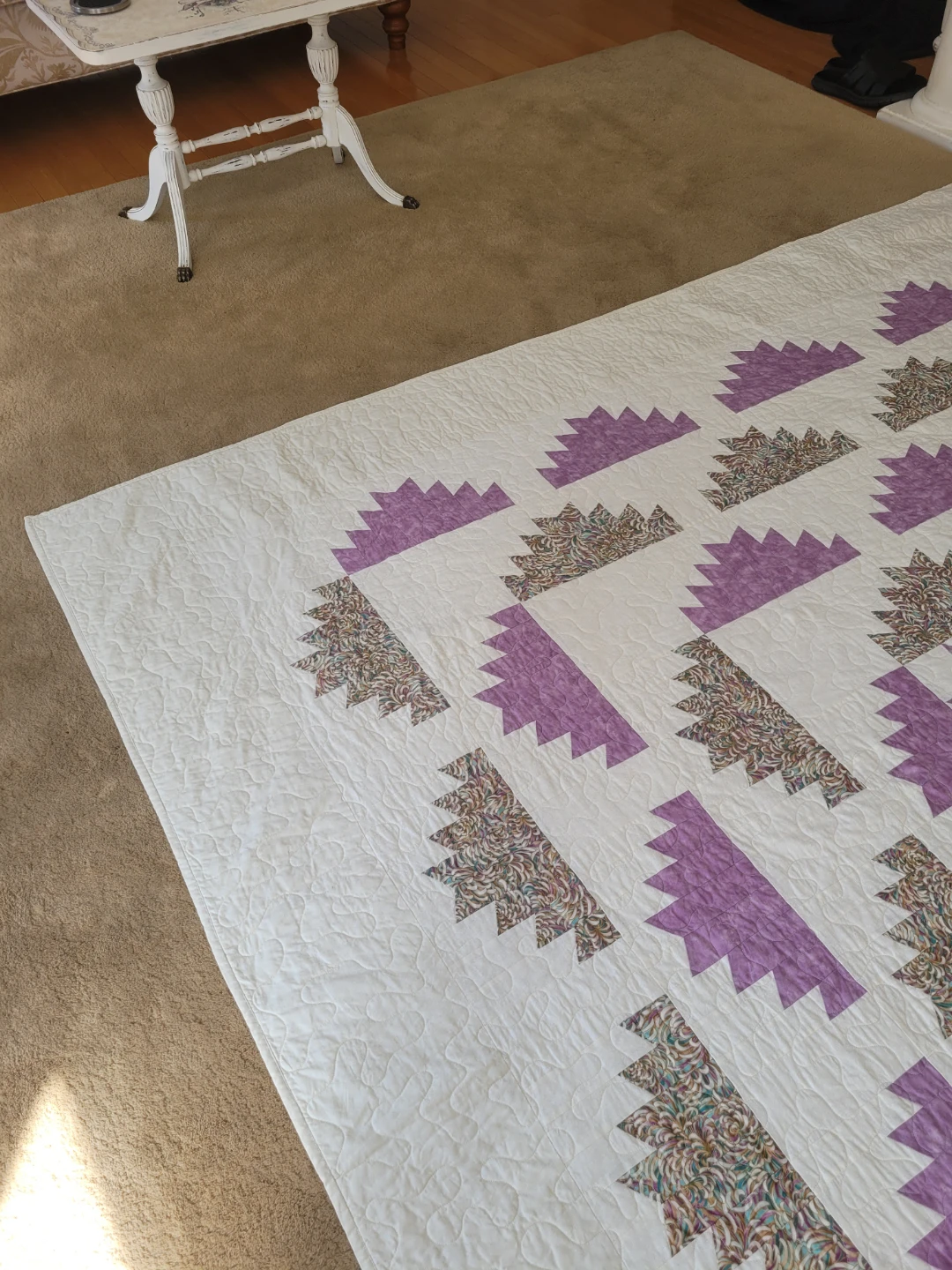 1/2 Off Cottage Chic Custom Handmade Patchwork Quilt - photo 4