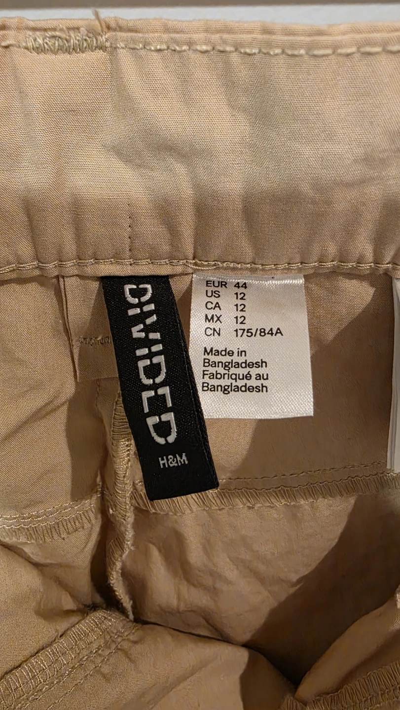 Divided H&M Cargo Pants Beige Size 12 - photo 3