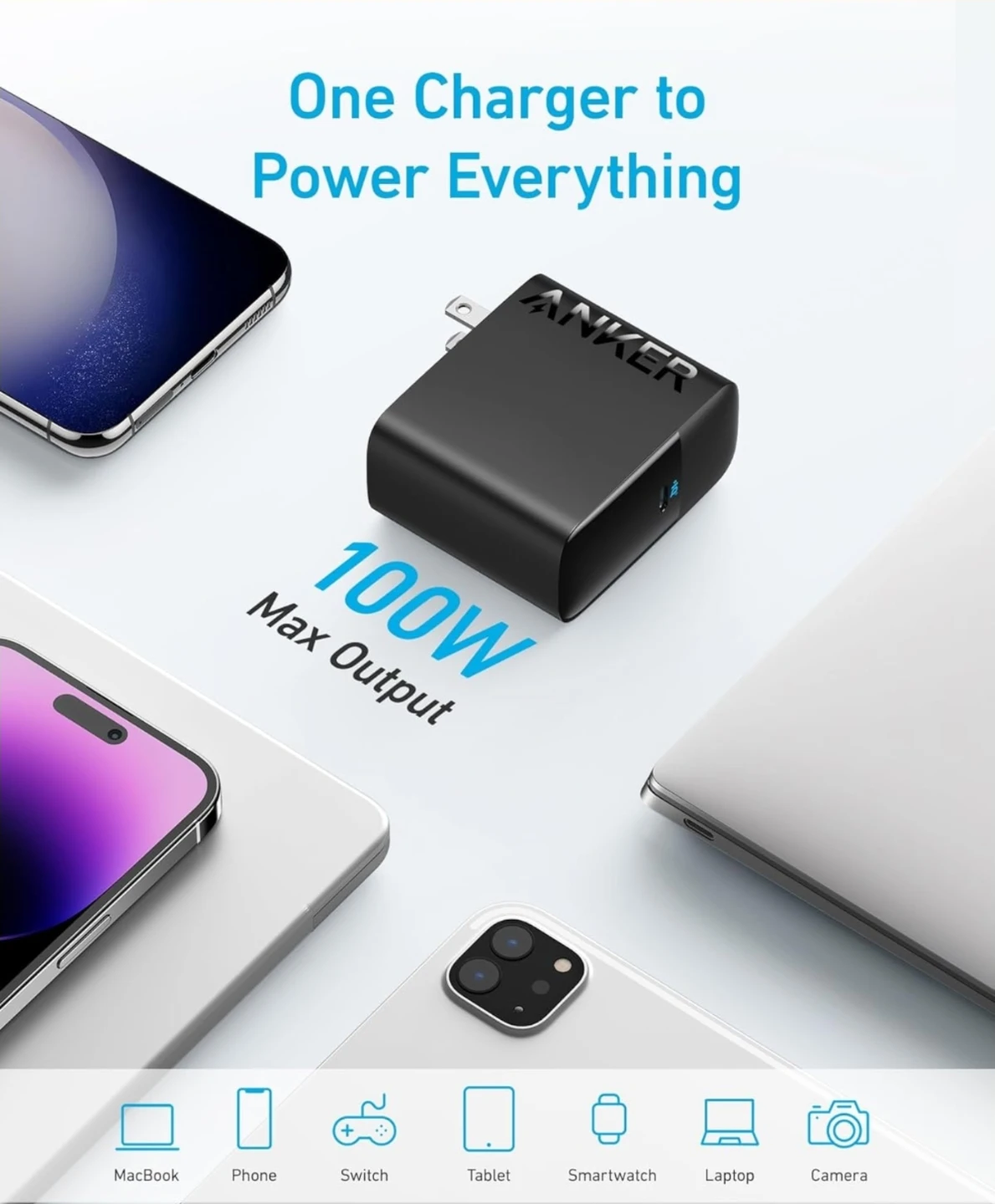 Anker USBC fast charger 100W laptop/tablet/phone - photo 4