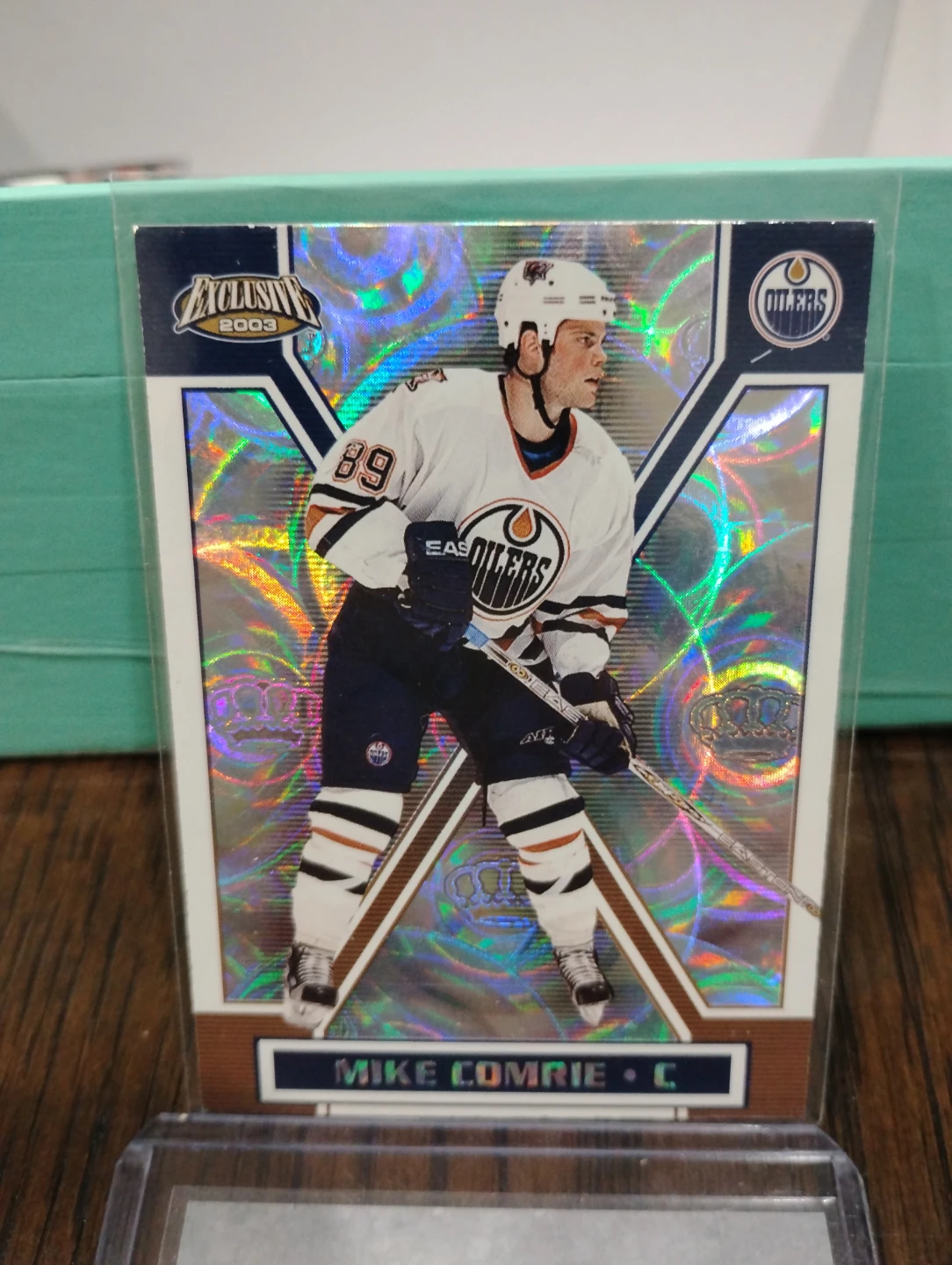 🥕2003 Fleer Exclusivity Mike Comrie Hockey Card