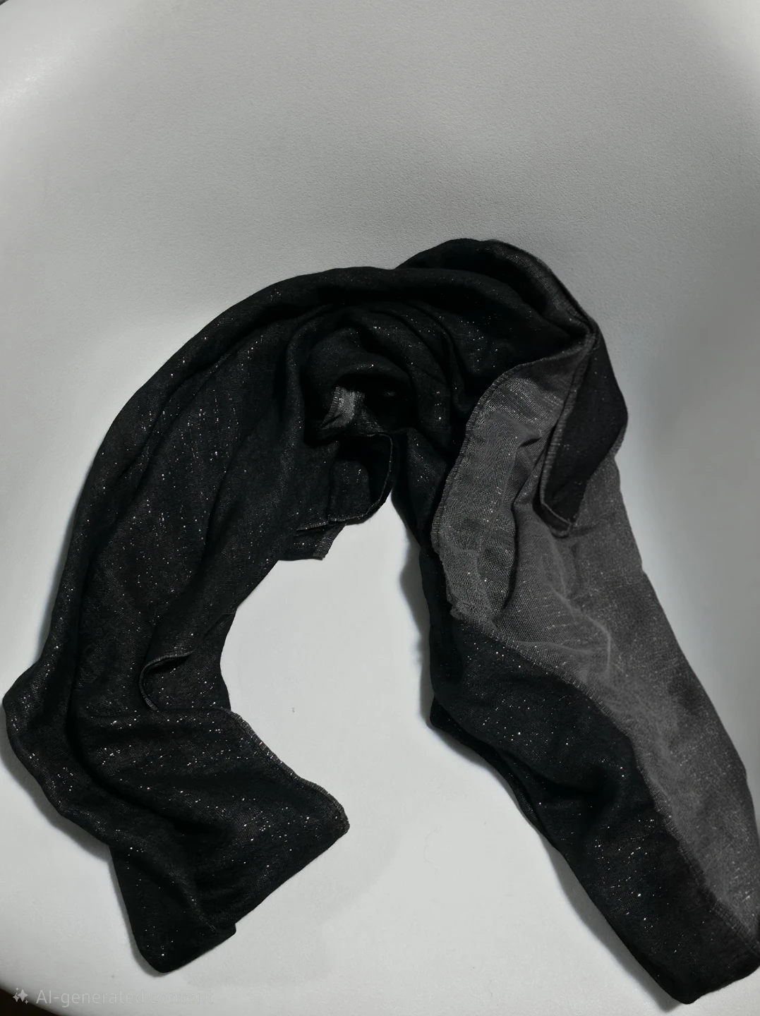 Sparkly Black Scarf- women style - photo 2