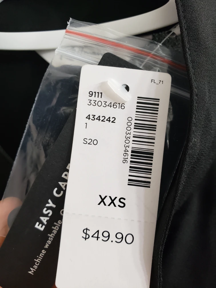 New Black Long Sleeve Blouse - XXS - photo 3