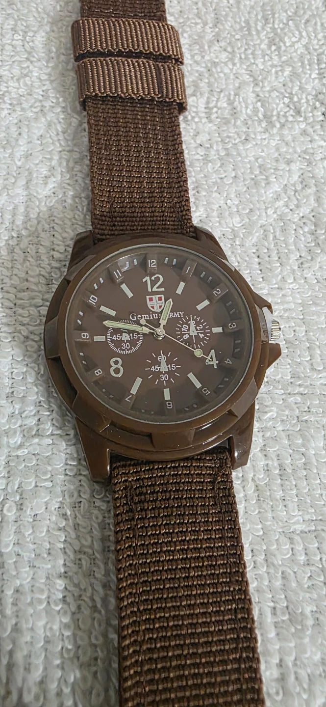 Gemiux Army Watch - Black Nylon Strap