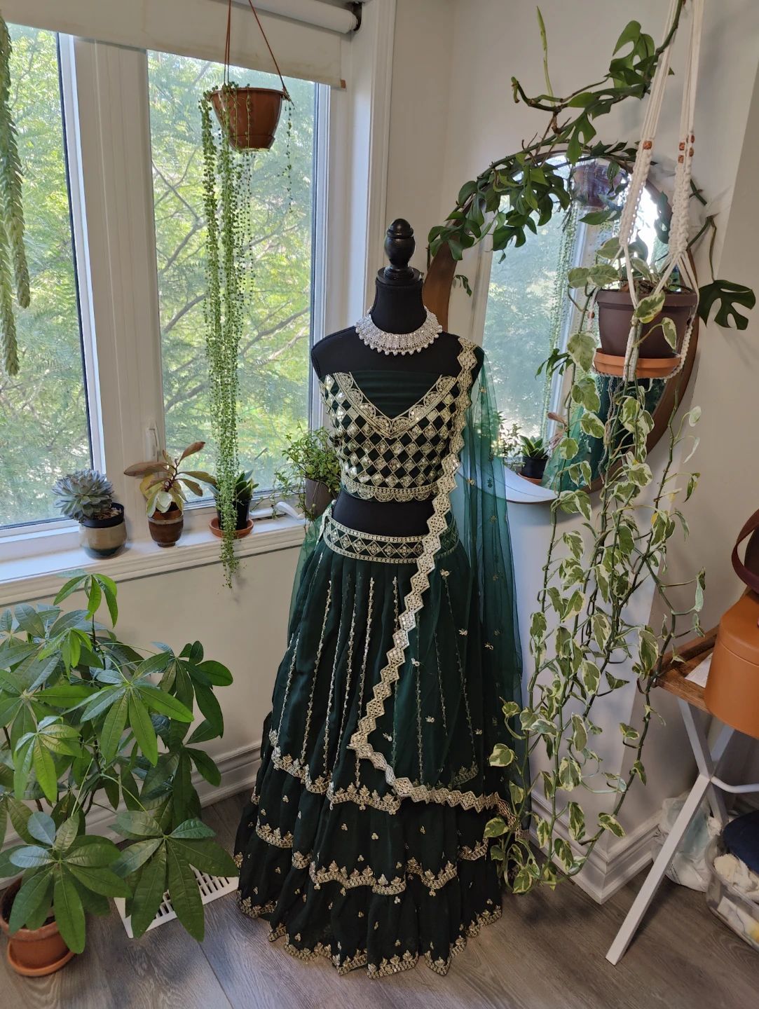 Lehenga with choli and duppada  🏆