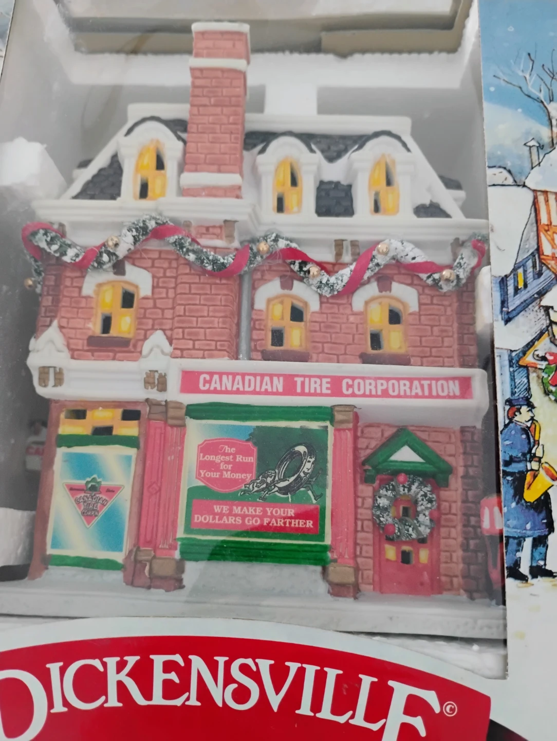 Rare! Dickensville Canadian Tire Store Circa 1925 Lighted House - photo 2