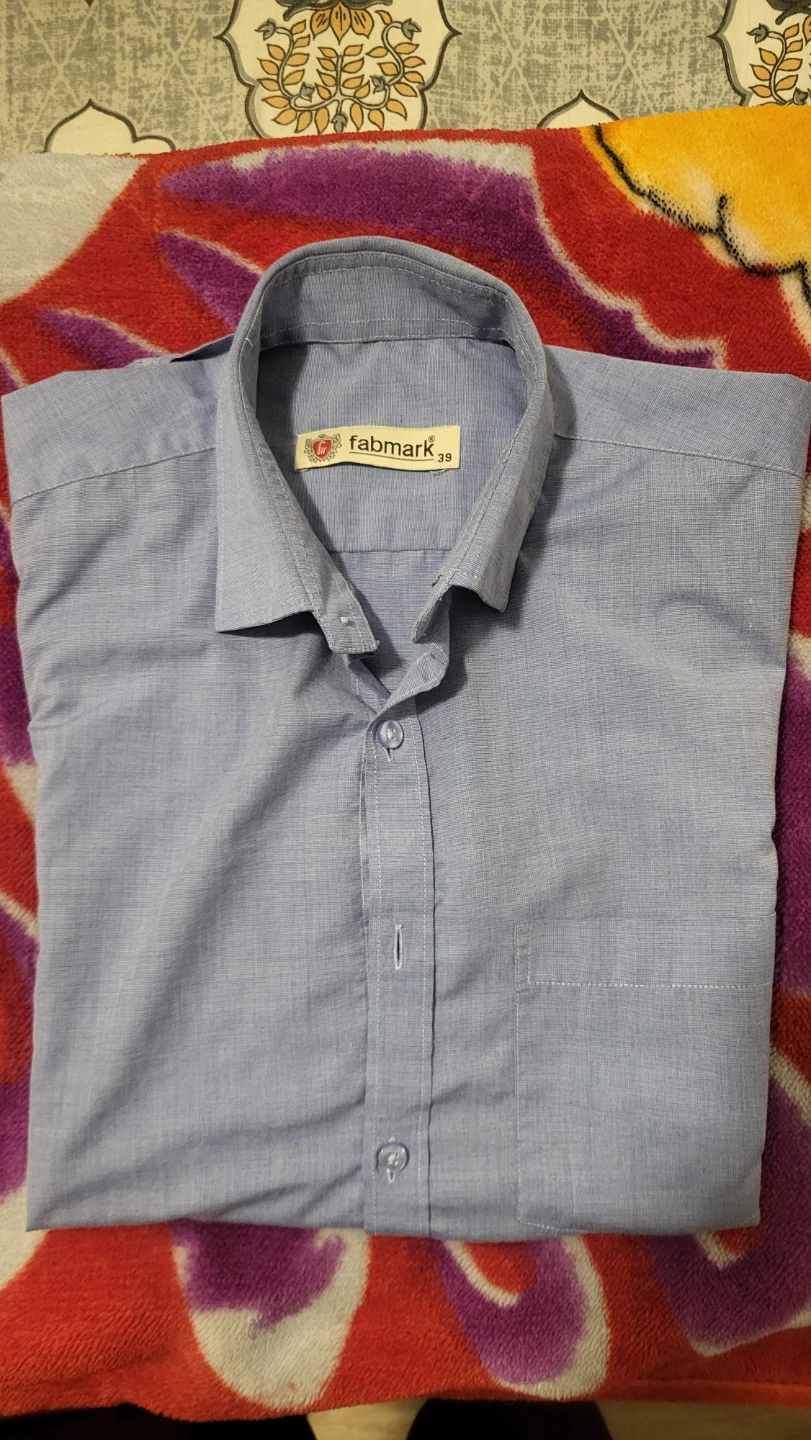 Formal Blue Dress Shirt Size M