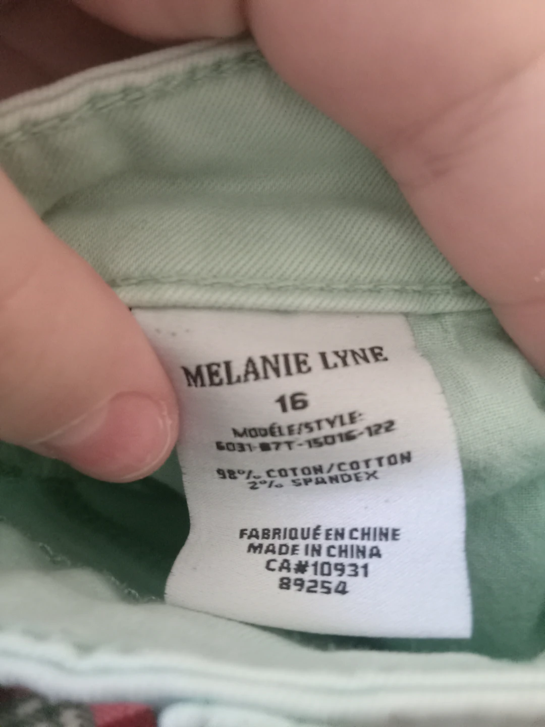 Melanie Lyne Women's Size 16 Mint Green Jeans - photo 3