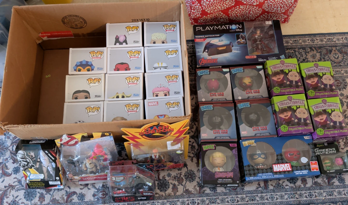Assorted Collectible Action Figures & Funko Pops