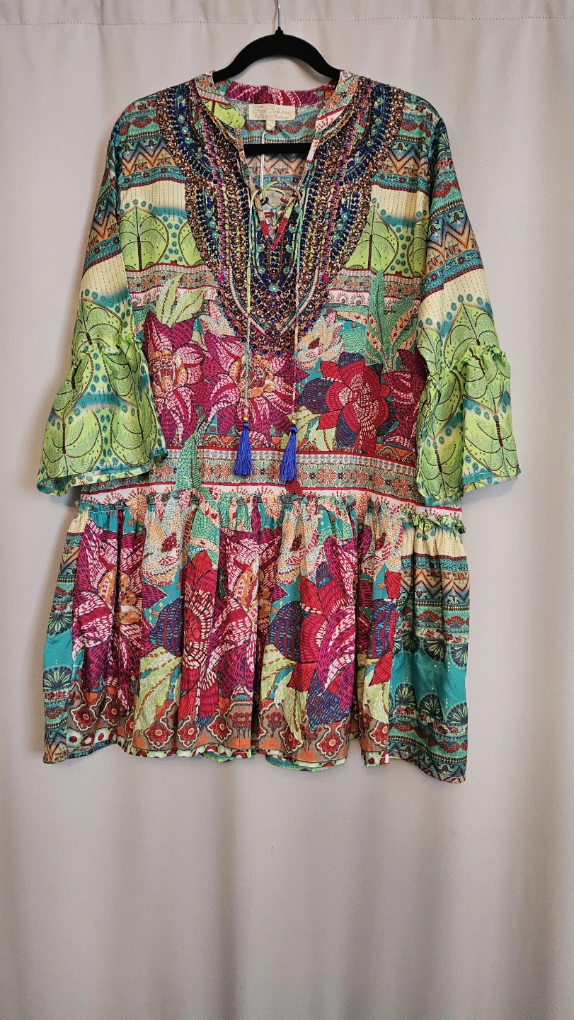 True Colours Bohemian Print Tunic Top