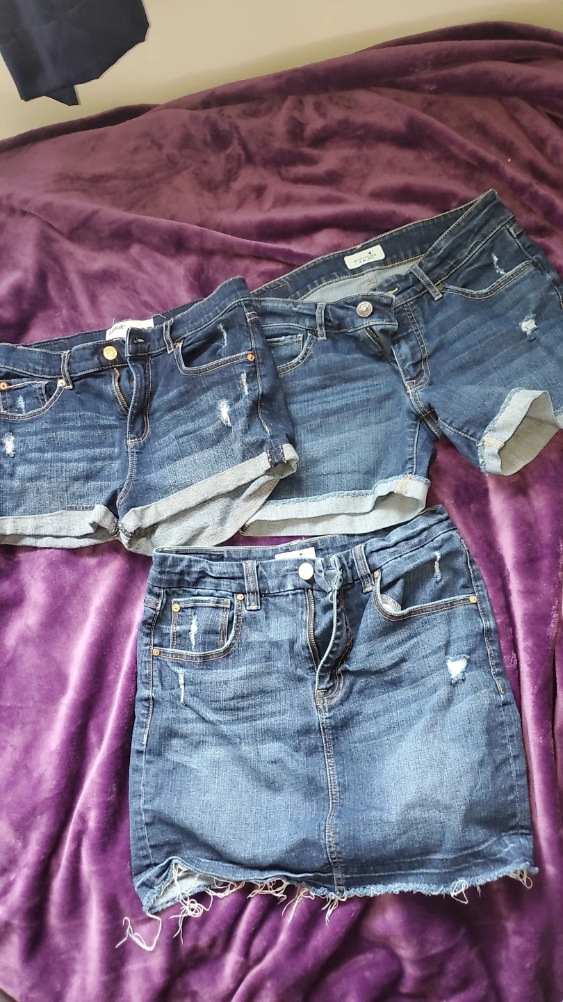 Jean Shorts and skirt