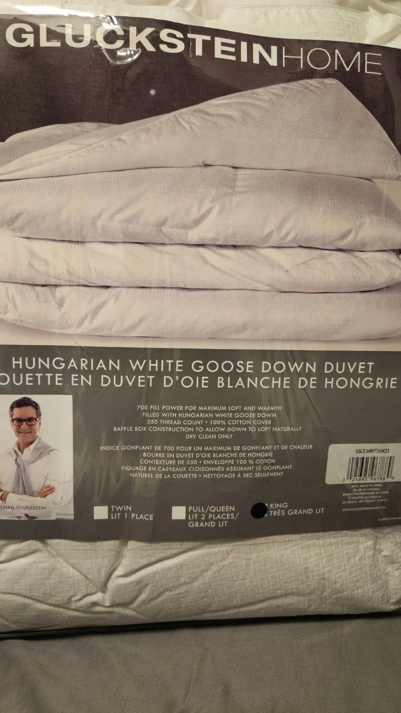 Gluckstein Home Hungarian White Goose Down Duvet - King - photo 2