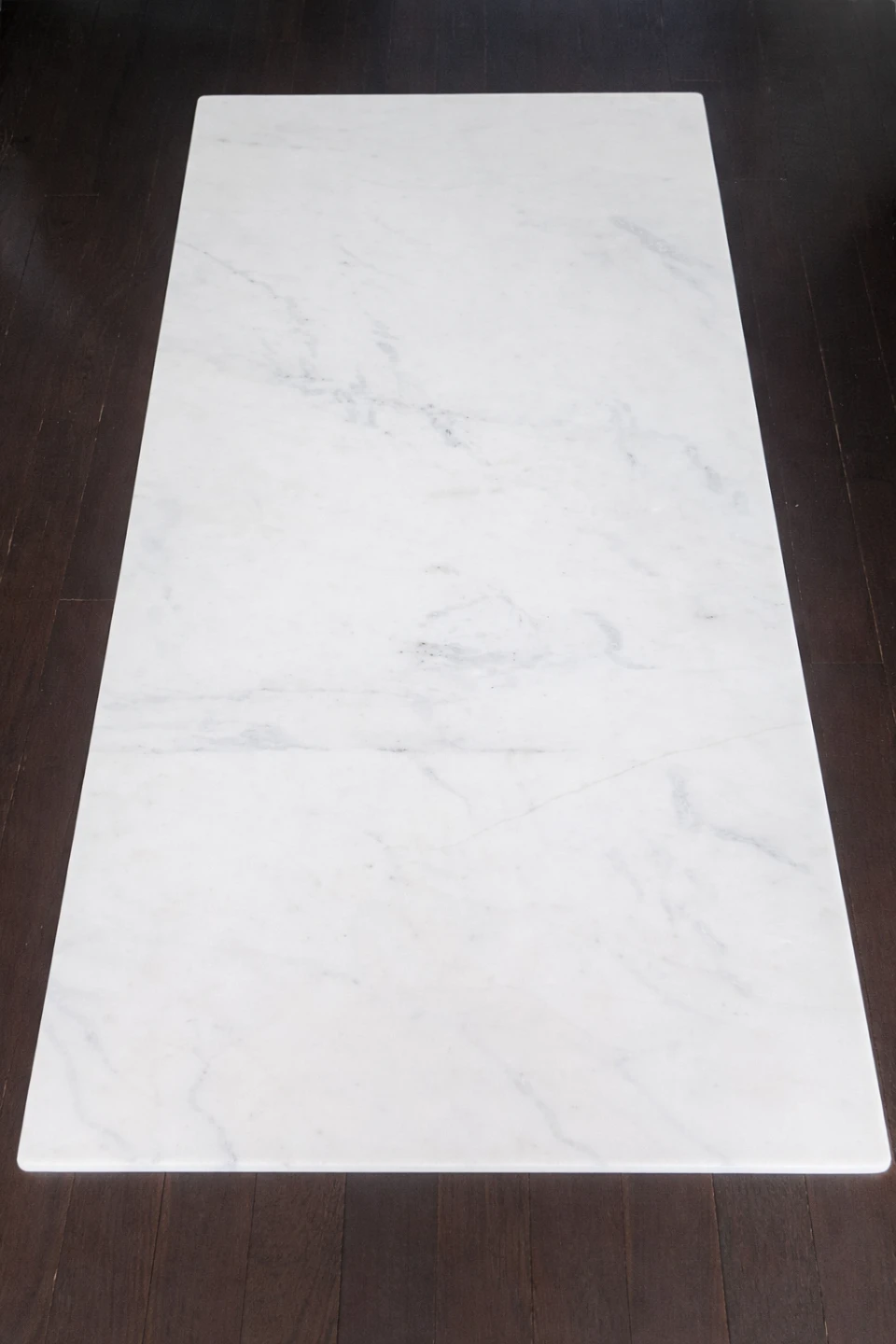 West Elm Coffee Table - Real Marble Top & Gold Base - photo 3
