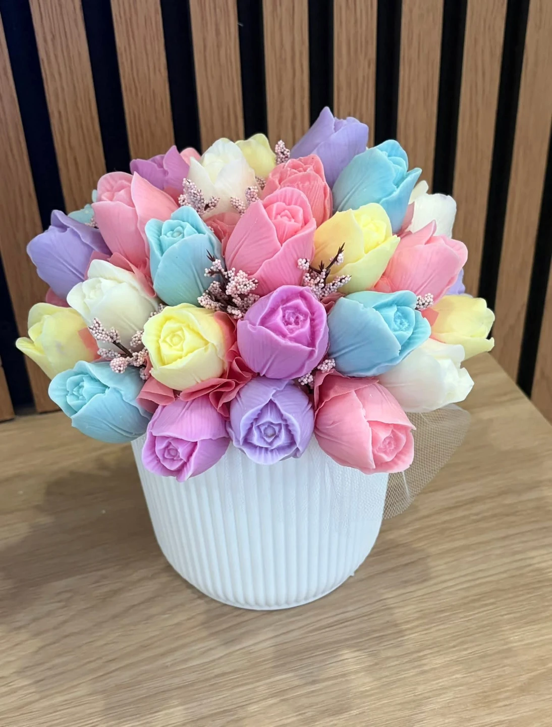 Bouquet of soap tulips - photo 4