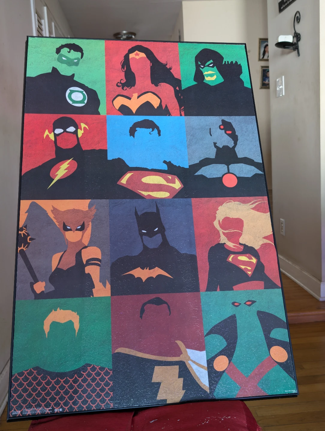 DC Comics Superhero silhouette Canvas Art