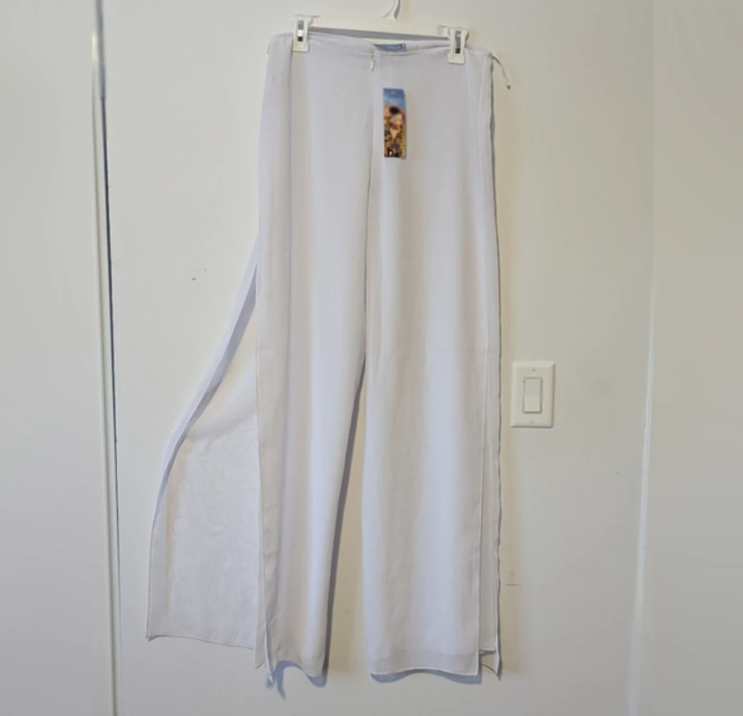 Karma White Wide Leg Pants