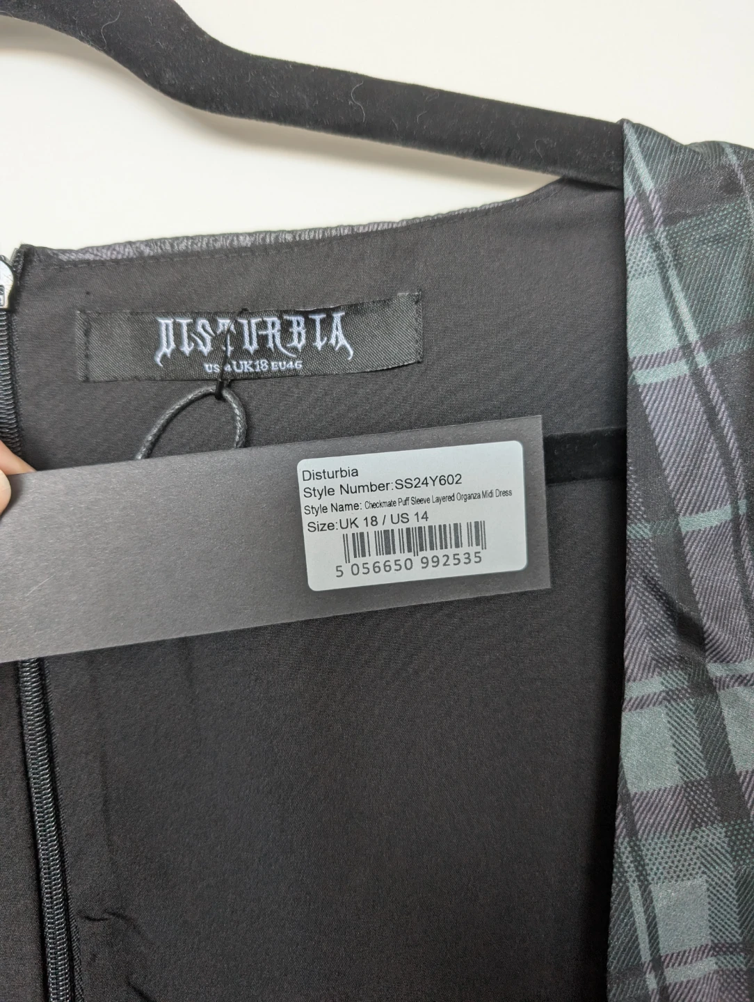 Disturbia check puff sleeve drress - photo 5