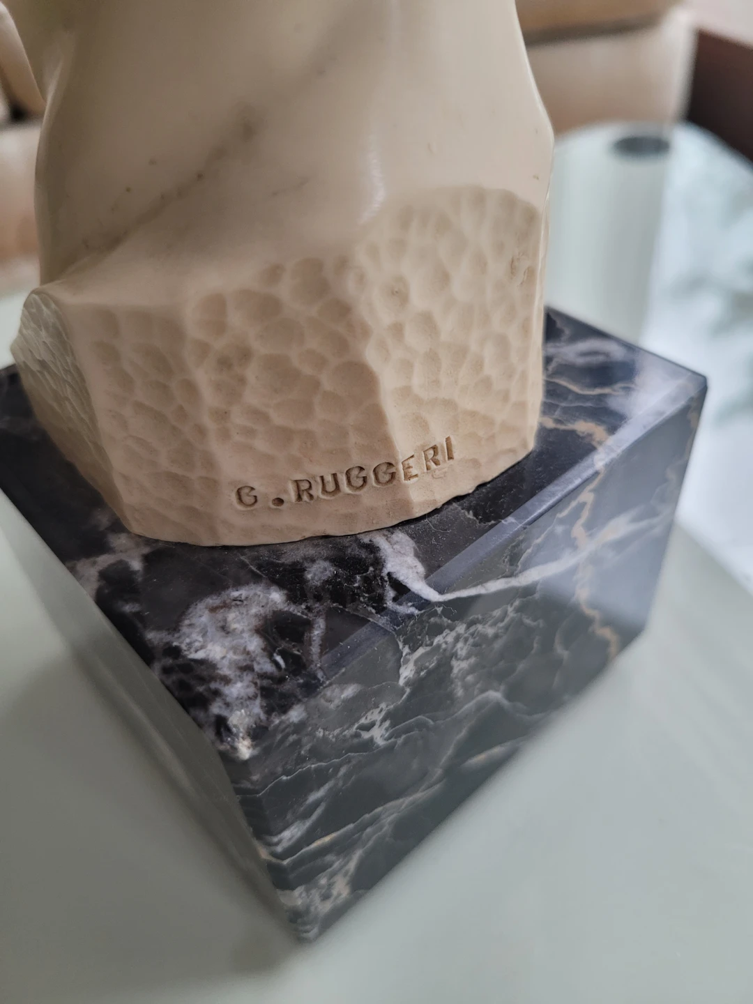 Vintage G. Ruggeri Bust of David Sculpture - photo 3