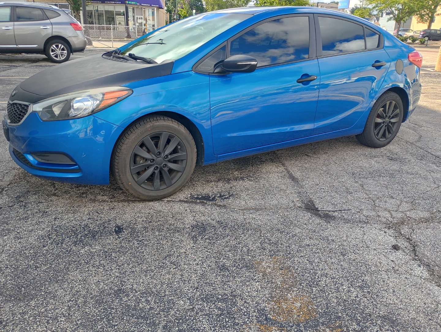 Blue Kia Forte Sedan 2014 120.000 miles originals - photo 2