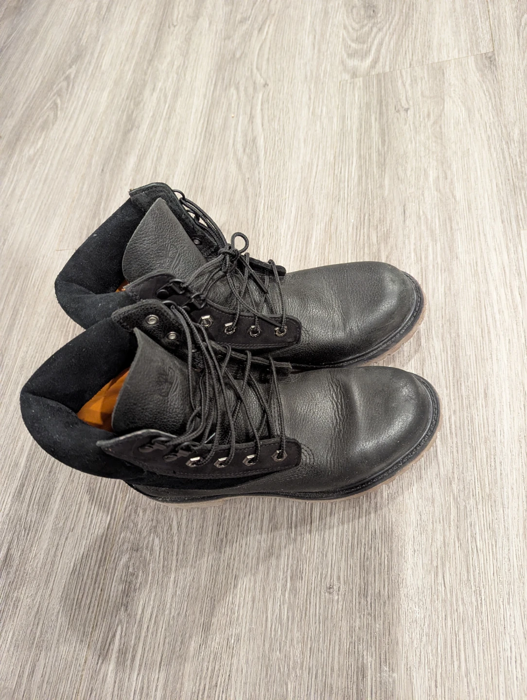 Timberland Black Leather Lace-Up Boots - photo 2