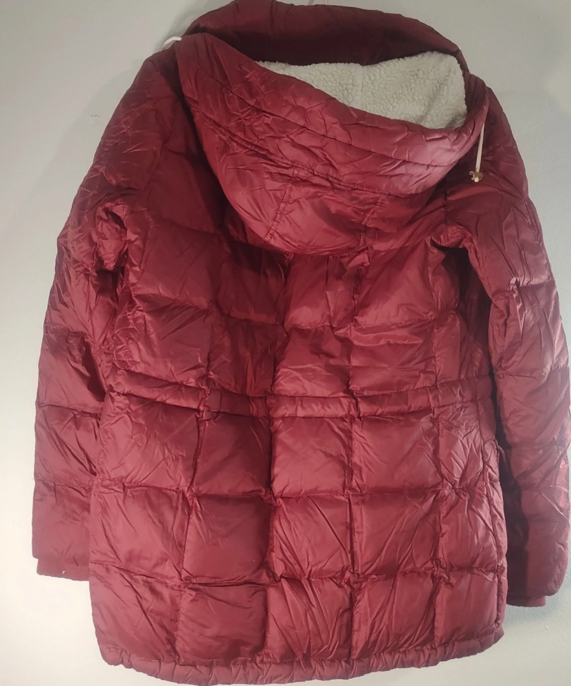Abercrombie & Fitch Red Puffer Parka Jacket Size M - photo 3