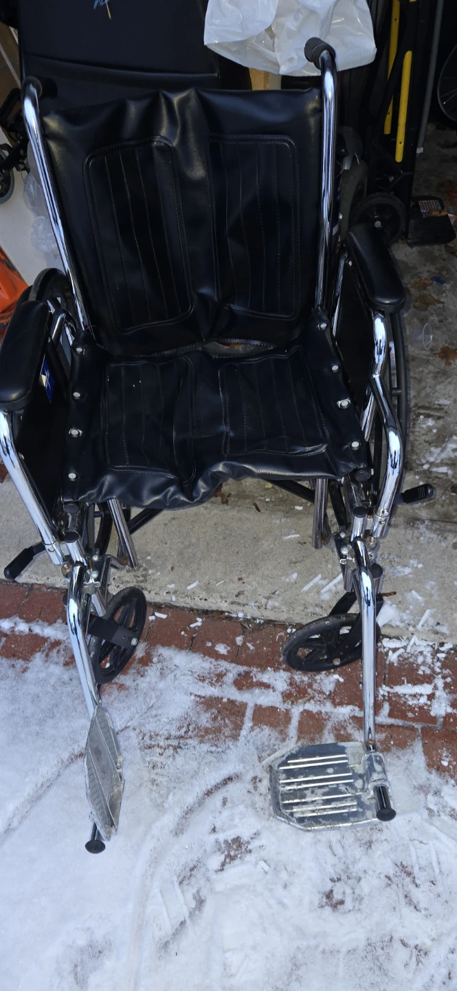 Black Vinyl Wheelchair