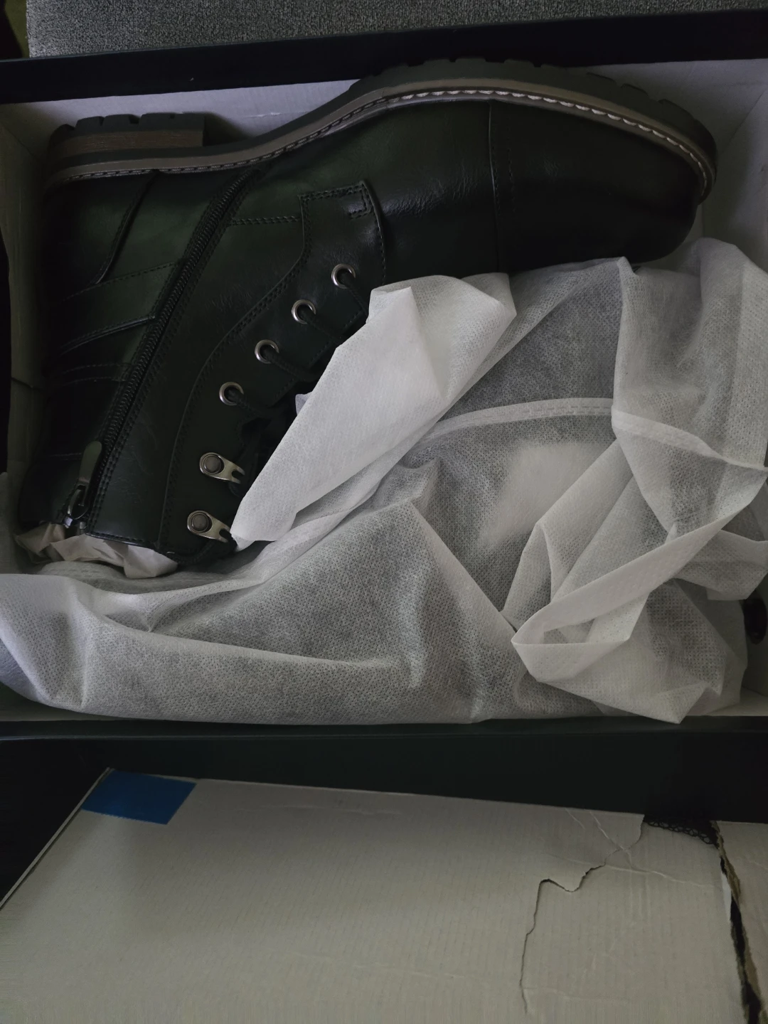 Bruno Marc Men's Black Leather Boots Size 11 - photo 2
