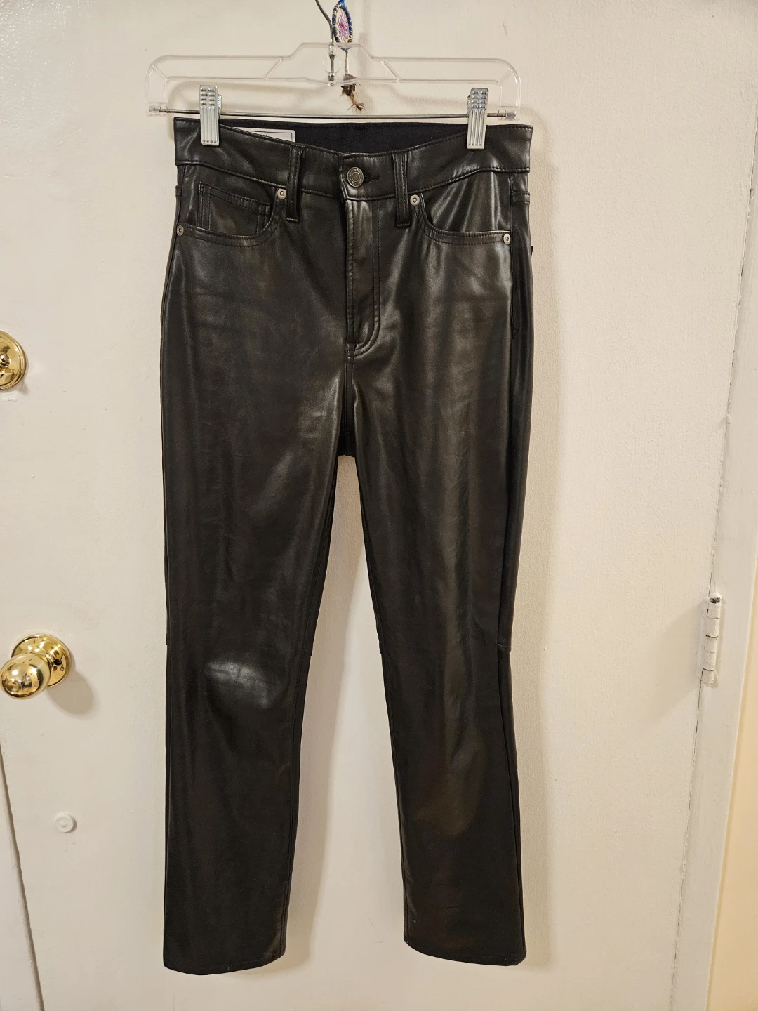 GAP Vintage Slim High Rise Faux Leather Pants - photo 2