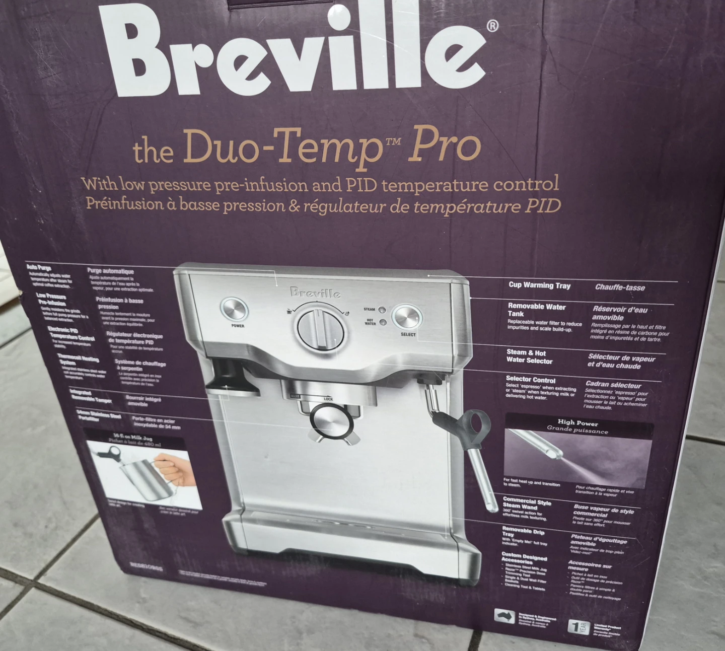 NEW Breville Duo Temp Pro Espresso Machine - photo 2
