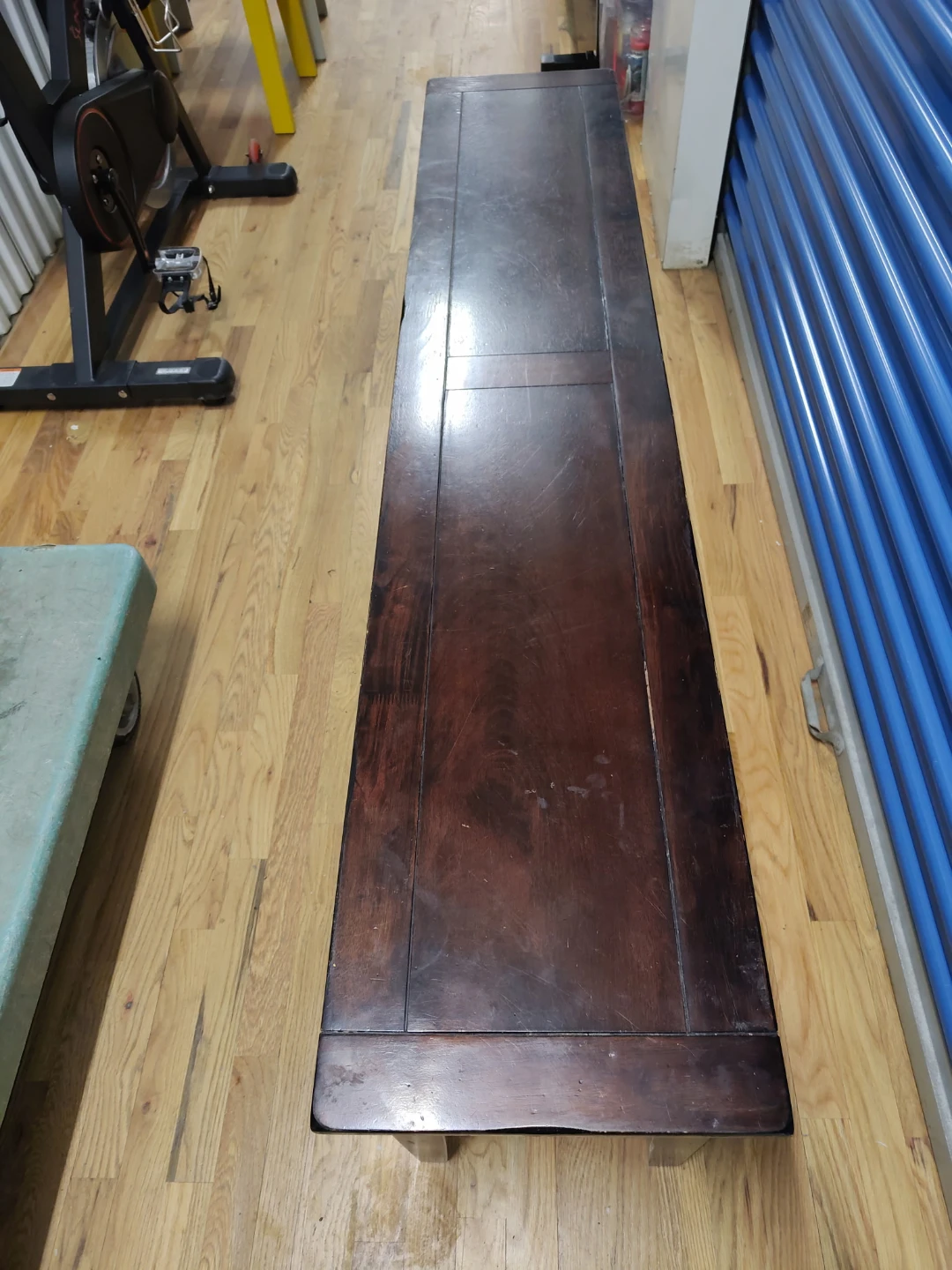 2 World Market Long Wooden Benches