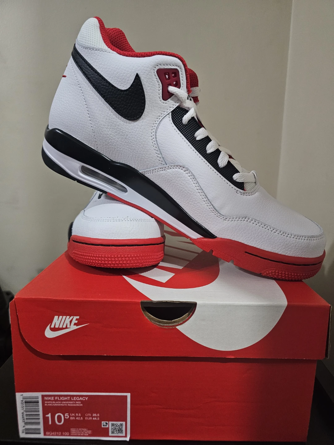 Nike Flight Legacy Men's Shoes White/Black/Red