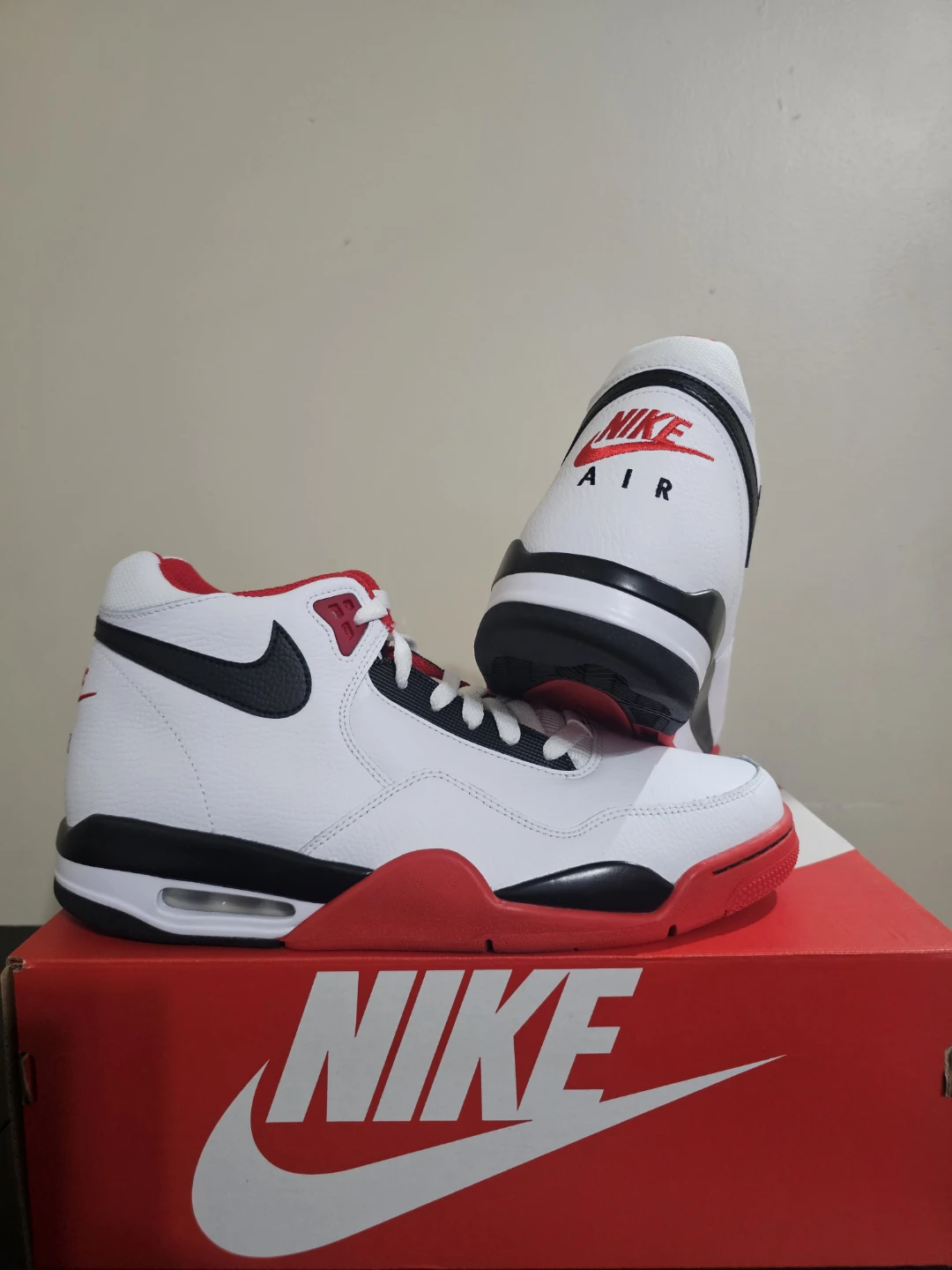 Nike Flight Legacy Men's Shoes White/Black/Red - photo 2