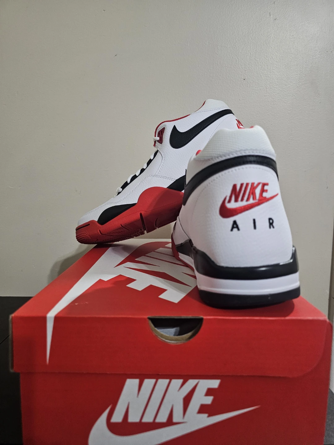 Nike Flight Legacy Men's Shoes White/Black/Red - photo 3